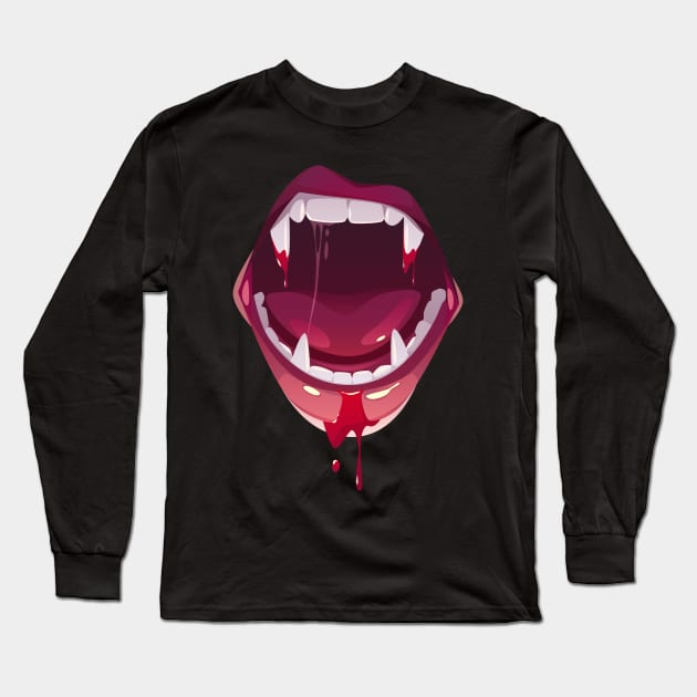 Fangs Long Sleeve T-Shirt by The Gift Hub